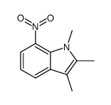 1,2,3-trimethyl-7-nitro-indole结构式