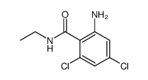 2-amino-4,6-dichloro-N-ethyl-benzamide结构式
