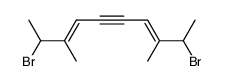 2,9-dibromo-3,8-dimethyl-deca-3t(),7t()-dien-5-yne Structure