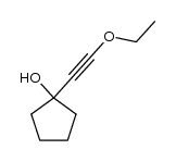 1-(Ethoxyethynyl)cyclopentanol结构式
