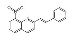 (E)-8-nitro-2-styrylquinoline结构式