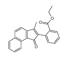 3-Methyl-2-(2-aethoxycarbonyl-phenyl)-6,7-benzo-indenon-(1) Structure