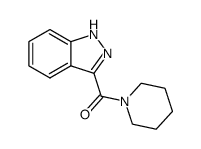 1H-indazol-3-yl(1-piperidyl)methanone结构式