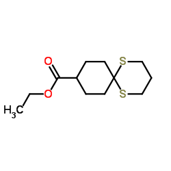 1,5-Dithiaspiro[5.5]undecane-9-carboxylic Acid Ethyl Ester结构式