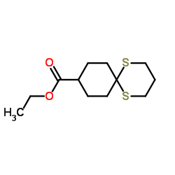 1,5-Dithiaspiro[5.5]undecane-9-carboxylic Acid Ethyl Ester Structure