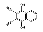 6,7-dicyano-5,8-dihydroxyisoquinoline结构式