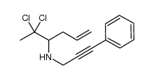 (5,5-dichloro-hex-1-en-4-yl)-(3-phenyl-prop-2-ynyl)-amine Structure