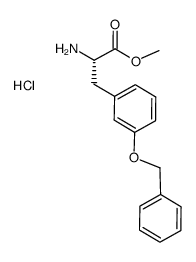 methyl 3-[(phenylmethyl)oxy]-L-phenylalaninate hydrochloride结构式
