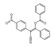 α-Cyan-α'-benzoyloxy-4-nitro-stilben Structure