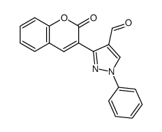 3-(2-oxo-2H-chromen-3-yl)-1-phenyl-1H-pyrazole-4-carbaldehyde结构式