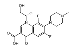 Levofloxacin Hydroxy Acid structure