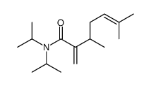 3,6-dimethyl-2-methylidene-N,N-di(propan-2-yl)hept-5-enamide Structure