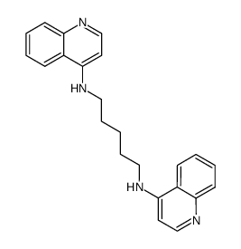 N,N′-bis(4-quinolinyl)pentane-1,5-diamine Structure