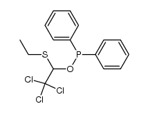 α-ethylthio-β,β,β-trichloroethyl diphenylphosphonite Structure