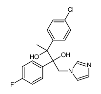 (2R,3R)-3-(4-chlorophenyl)-2-(4-fluorophenyl)-1-imidazol-1-ylbutane-2,3-diol结构式