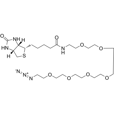 Biotin-PEG6-azide结构式