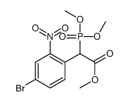 Methyl (4-bromo-2-nitrophenyl)(dimethoxyphosphoryl)acetate结构式