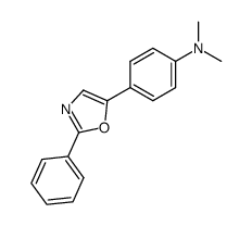 N,N-Dimethyl-4-(2-phenyl-1,3-oxazol-5-yl)aniline结构式