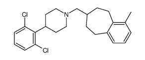 4-(2,6-Dichlorophenyl)-1-[(1-methyl-6,7,8,9-tetrahydro-5H-benzo[7 ]annulen-7-yl)methyl]piperidine Structure
