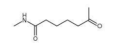 N-methyl-6-oxoheptanamide Structure