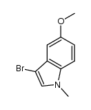 3-bromo-5-methoxy-1-methyl-1H-indole Structure