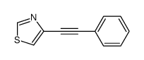 4-(2-phenylethynyl)-1,3-thiazole结构式