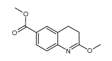 2-methoxy-3,4-dihydro-6-quinolinecarboxylic acid methyl ester结构式