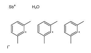 tris(2,6-dimethylphenyl)antimony(1+),iodide,hydrate结构式