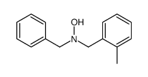 N-benzyl-N-[(2-methylphenyl)methyl]hydroxylamine Structure