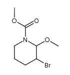 β-bromo-α-methoxy-N-(methoxycarbonyl)piperidine Structure