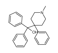 (1-Methyl-4-phenyl-[4]piperidyl)-diphenyl-methanol Structure