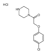2-(4-chlorophenoxy)-1-(piperazin-1-yl)ethan-1-one hydrochloride Structure