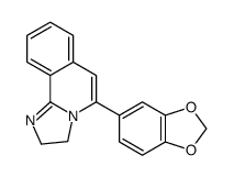 5-(1,3-benzodioxol-5-yl)-2,3-dihydroimidazo[2,1-a]isoquinoline结构式