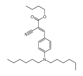 butyl 2-cyano-3-[4-(dihexylamino)phenyl]prop-2-enoate Structure