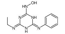 N-[4-anilino-6-(ethylamino)-1,3,5-triazin-2-yl]hydroxylamine结构式