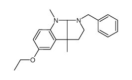 (3aS)-1-Benzyl-5-ethoxy-3a,8-dimethyl-1,2,3,3a,8,8a-hexahydropyrr olo[2,3-b]indole结构式