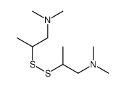 2-[1-(dimethylamino)propan-2-yldisulfanyl]-N,N-dimethylpropan-1-amine结构式