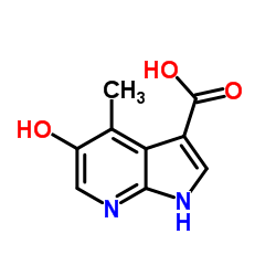 5-Hydroxy-4-Methyl-7-azaindole-3-carboxylic acid结构式