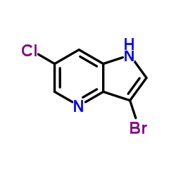 3-Bromo-6-chloro-1H-pyrrolo[3,2-b]pyridine Structure