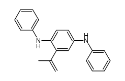 N1,N4-diphenyl-2-(prop-1-en-2-yl)benzene-1,4-diamine Structure