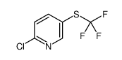 2-Chloro-5-[(trifluoromethyl)sulfanyl]pyridine结构式