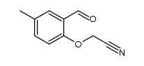 2-(2-formyl-4-methylphenoxy)acetonitrile结构式