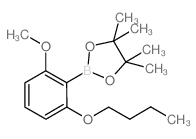 2-(n-Butoxy)-6-methoxyphenylboronic acid pinacol ester结构式