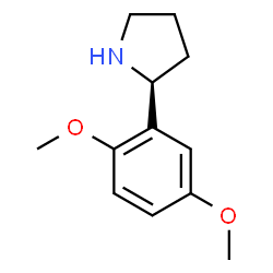 (S)-2-(2,5-DIMETHOXYPHENYL)PYRROLIDINE structure