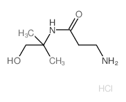 3-Amino-N-(2-hydroxy-1,1-dimethylethyl)-propanamide hydrochloride结构式