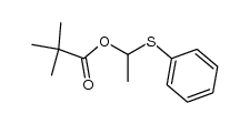1-(phenylthio)ethyl pivalate Structure