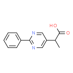 5-Pyrimidineacetic acid,-alpha--methyl-2-phenyl- (9CI) structure