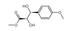 (2R,3S)-methyl 2,3-dihydroxy-3-(4-methoxyphenyl)propanoate结构式