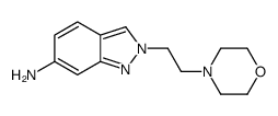 2-(2-morpholin-4-ylethyl)indazol-6-amine结构式