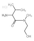 2-Amino-N-(2-hydroxyethyl)-N,3-dimethylbutanamide hydrochloride Structure